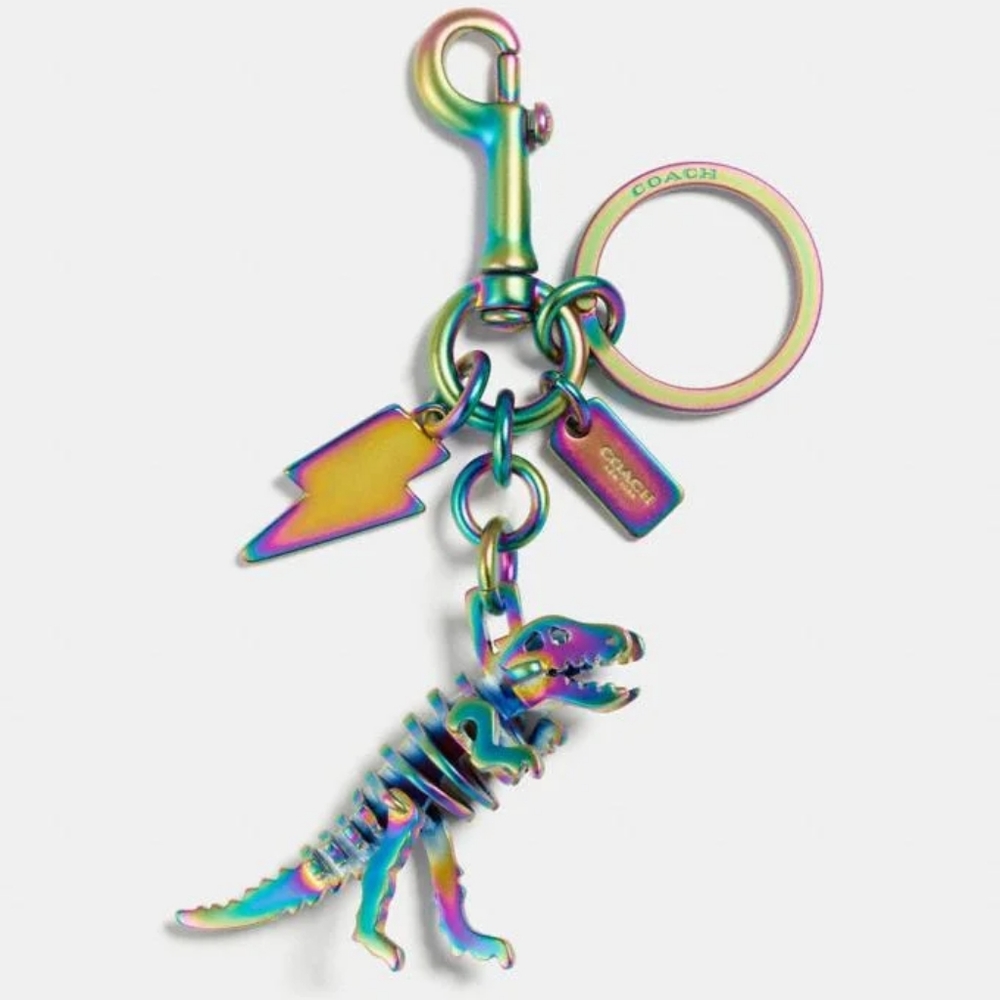 Coach Rexy Bag Charm in Oil Slick